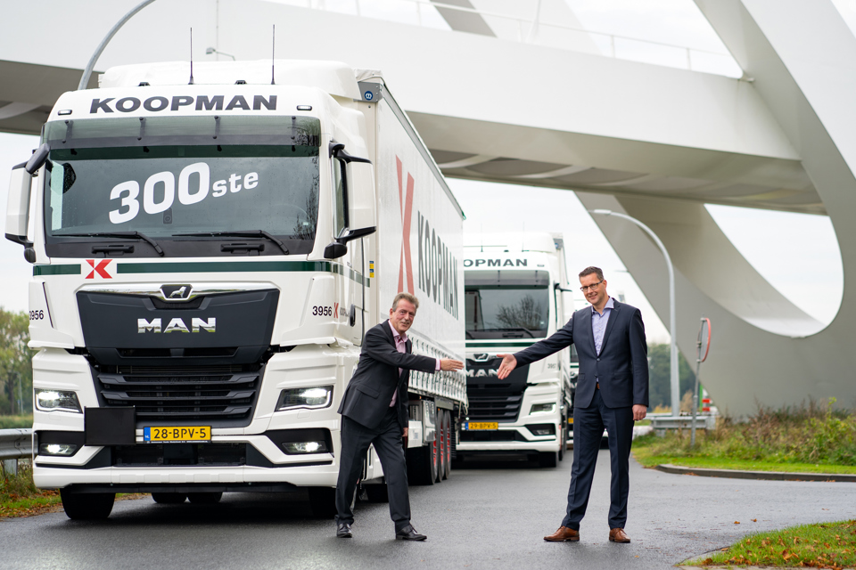 Koopman Logistics neemt 300e MAN in gebruik